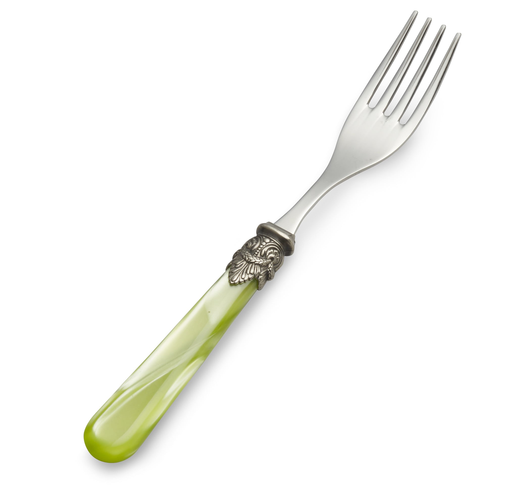 Breakfast fork, light green (mother-of-pearl), EME Napoleon