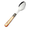 Breakfast Spoon, Orange with Mother of Pearl