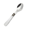 Teaspoon / Coffee spoon, White with Mother of Pearl (5,7 inch)