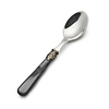 Teaspoon, with Black handle (mother-of-pearl sheen)