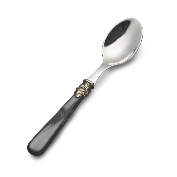 Cucharilla de té, con mango Negro (nácar))