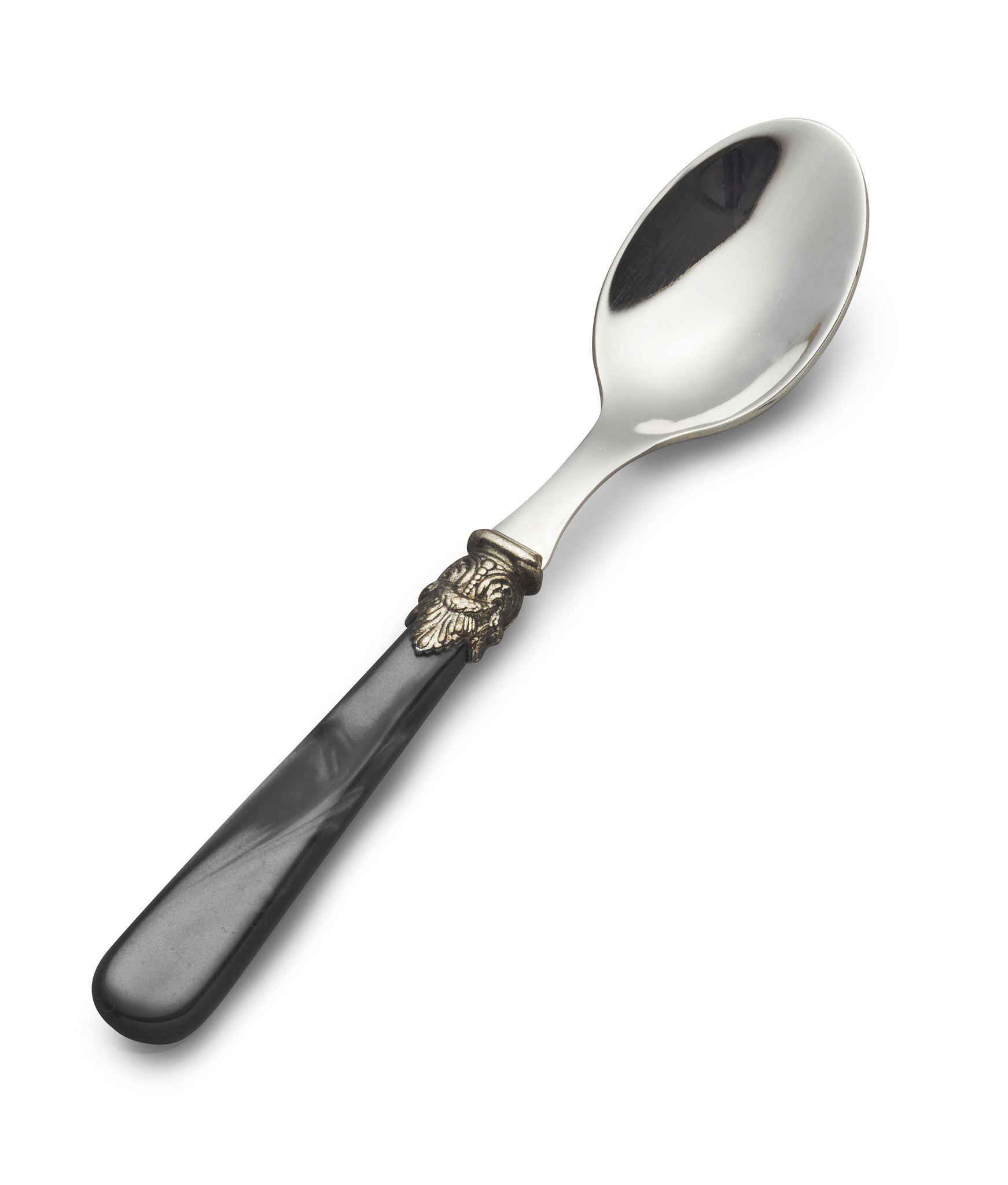 Cucharilla de té, con mango Negro (nácar))