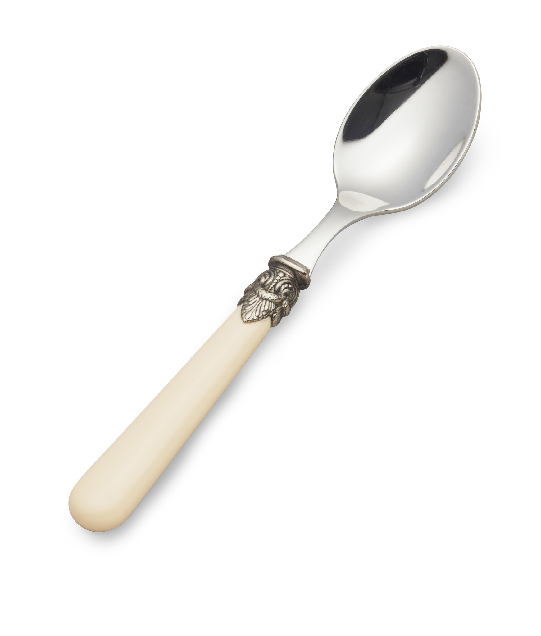 Cuillère à Thé, avec manche Ivoire (mat)