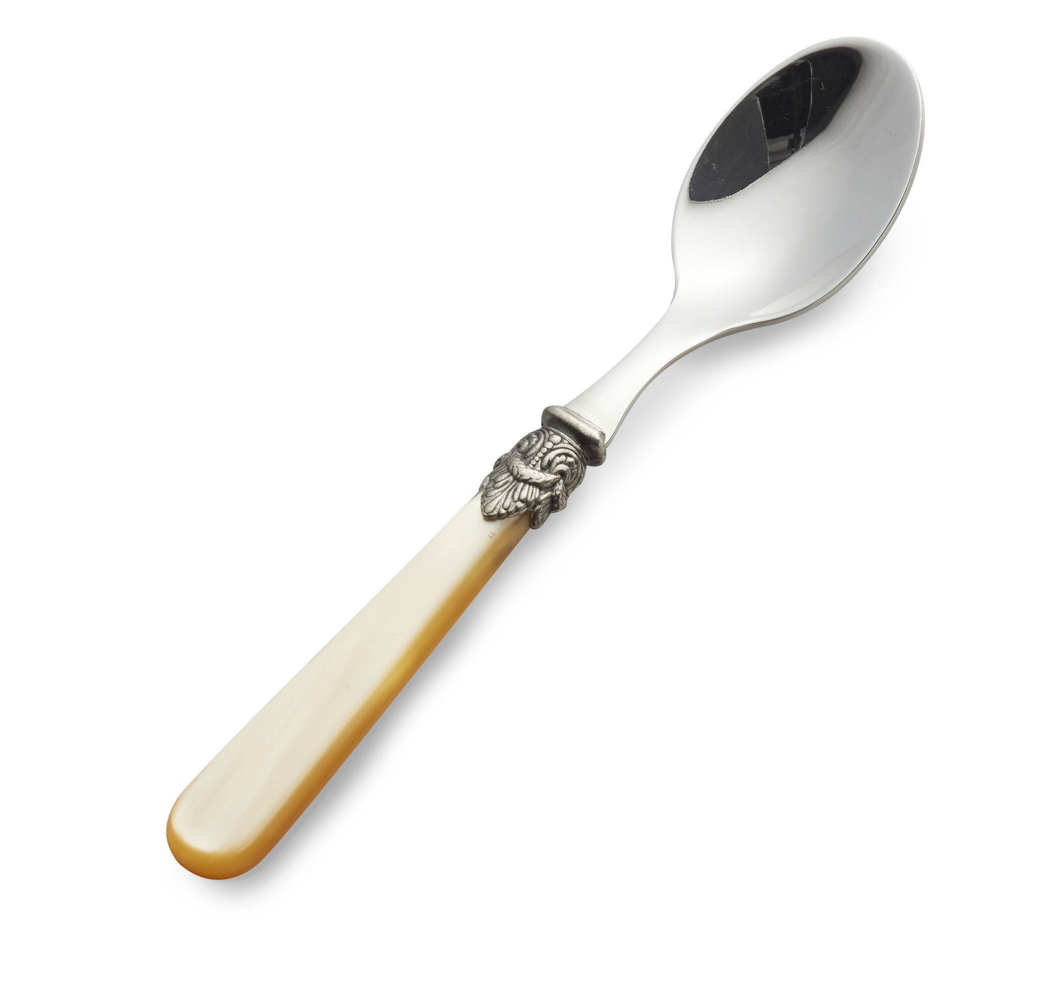 Teaspoon, with Honey Gold handle (mother-of-pearl)