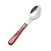 Teaspoon / Coffee spoon, Red with Mother of Pearl (5,7 inch)