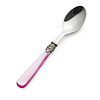 Teelöffel, mit Fuchsia griff (perlmuttglanz)