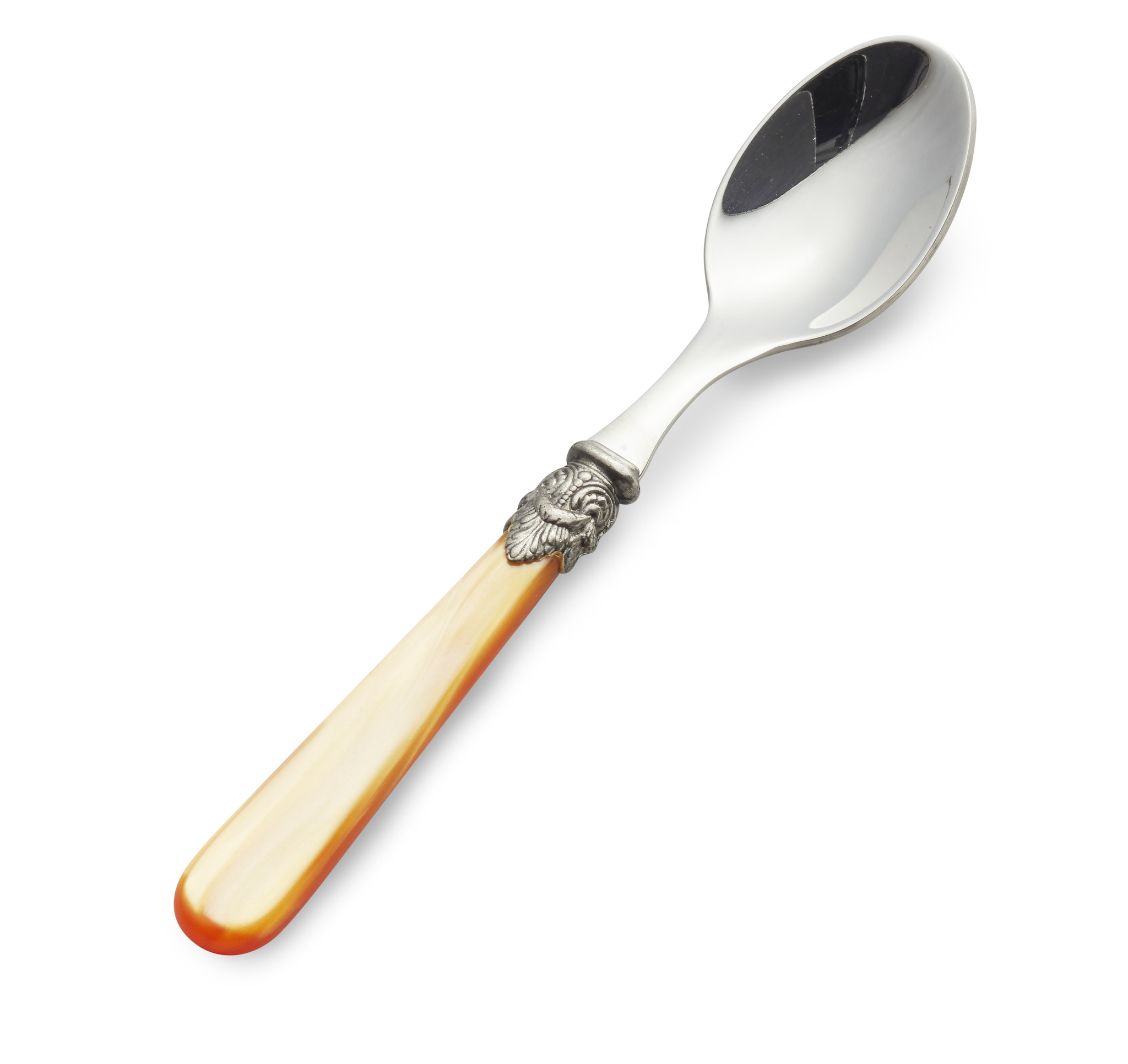 Cuillère à Thé, avec manche Orange (nacré)
