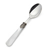 Dinner Spoon, White with Mother of Pearl