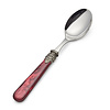 Dinner Spoon, Red with Mother of Pearl