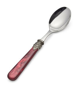 Dinner spoon, red (mother-of-pearl)