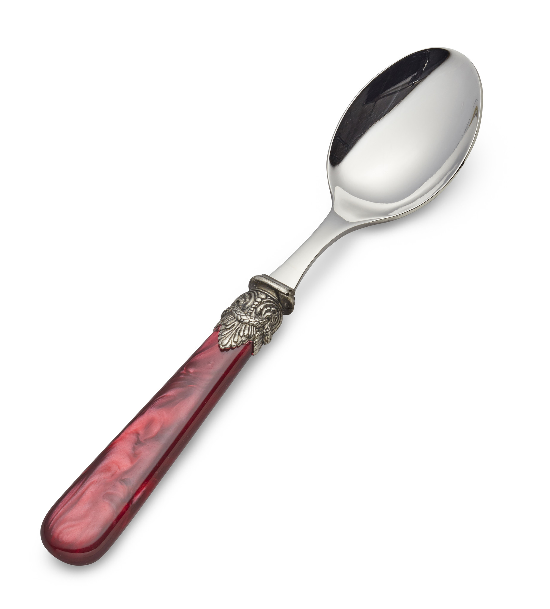 Cuillère, Rouge (nacré), Dîner