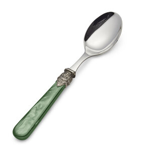 Dinner spoon, green (mother-of-pearl)