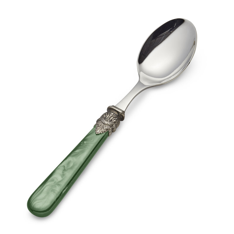 Dinerlepel, Groen met Parelmoer