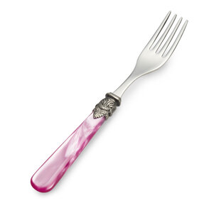 Dinner fork, fuchsia (mother-of-pearl)