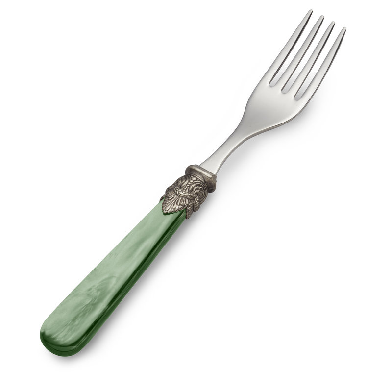 Dinner Fork Green with Mother of Pearl