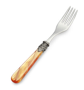 Dinner fork, orange (mother-of-pearl)