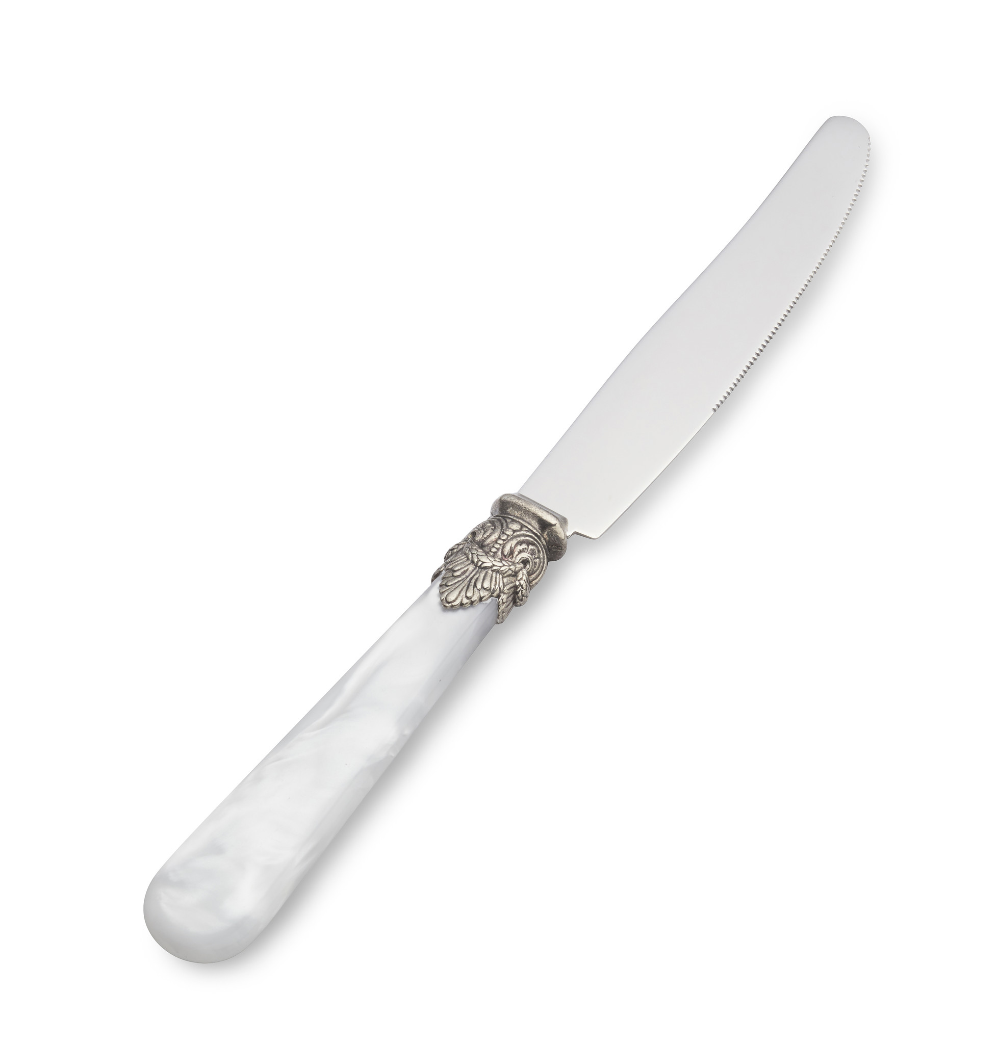 Cuchillo, Blanco (brillo nácar), Cena