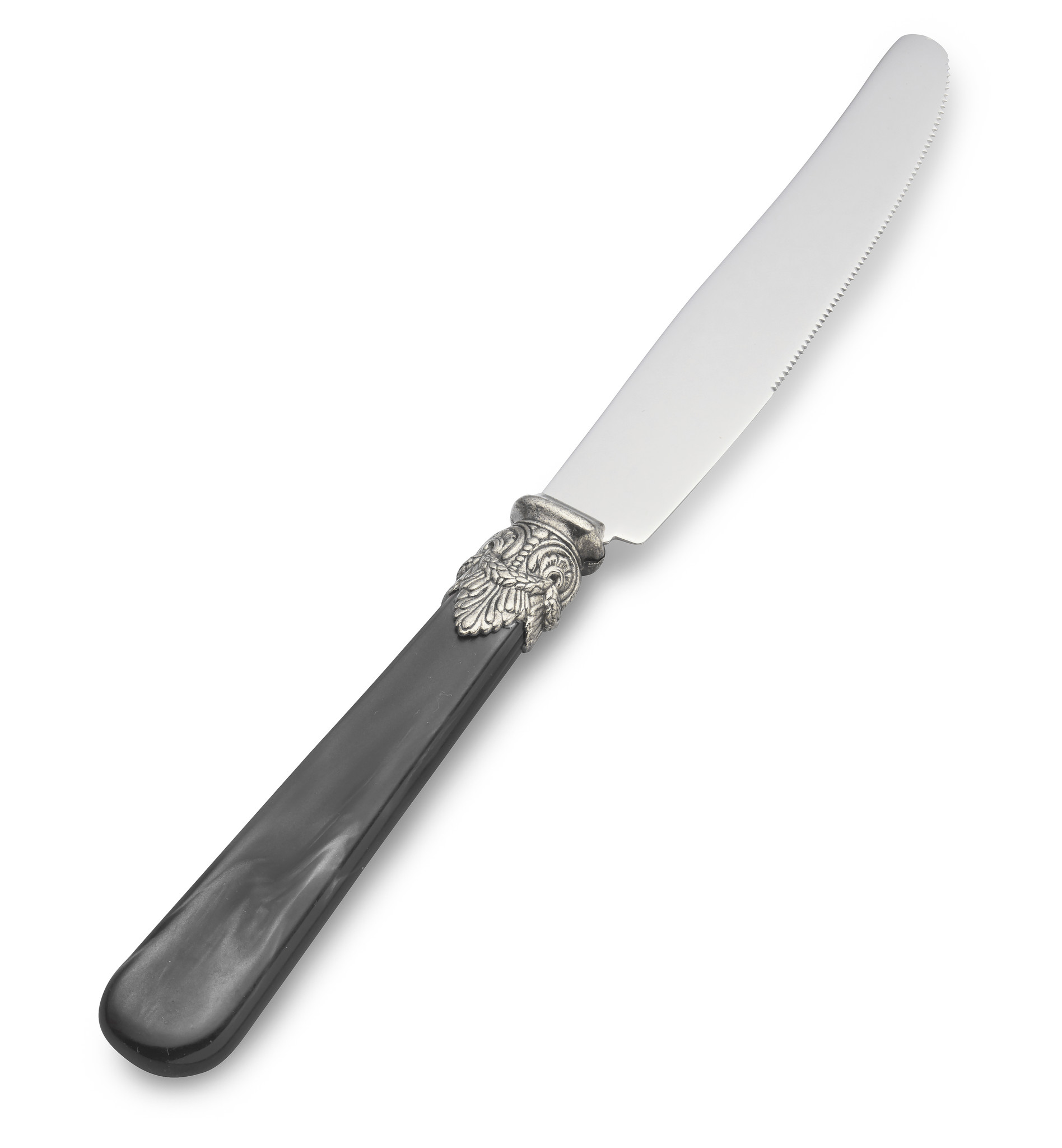 Cuchillo, Negro (nácar), Cena