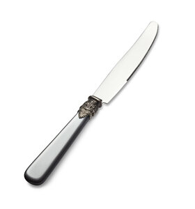 Dinermes, grijs (parelmoer)
