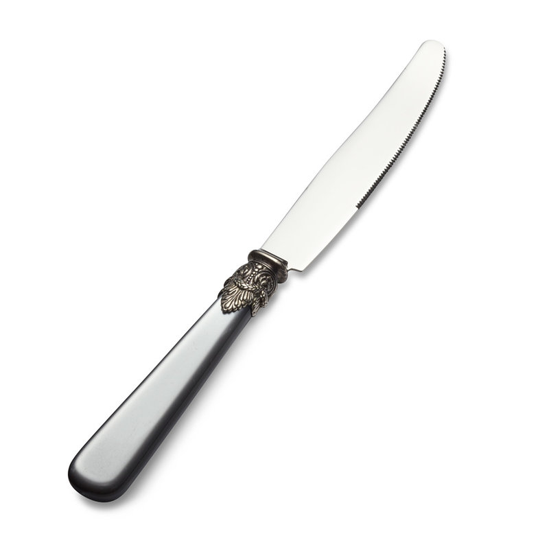 Dinermes Grijs met Parelmoer.