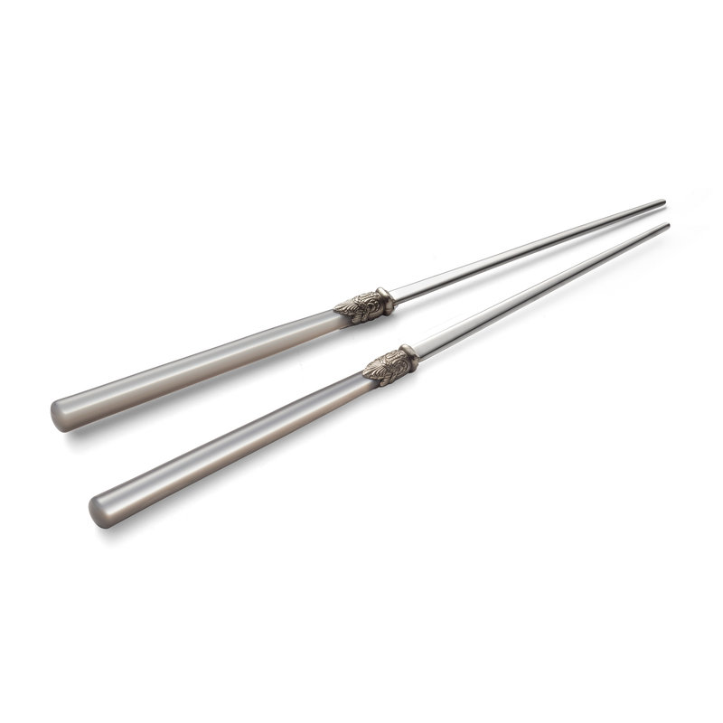 Chopsticks / Sushi sticks, Gray with Mother of Pearl