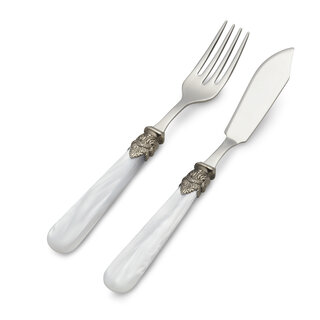 Fish Cutlery, White (mother-of-pearl)