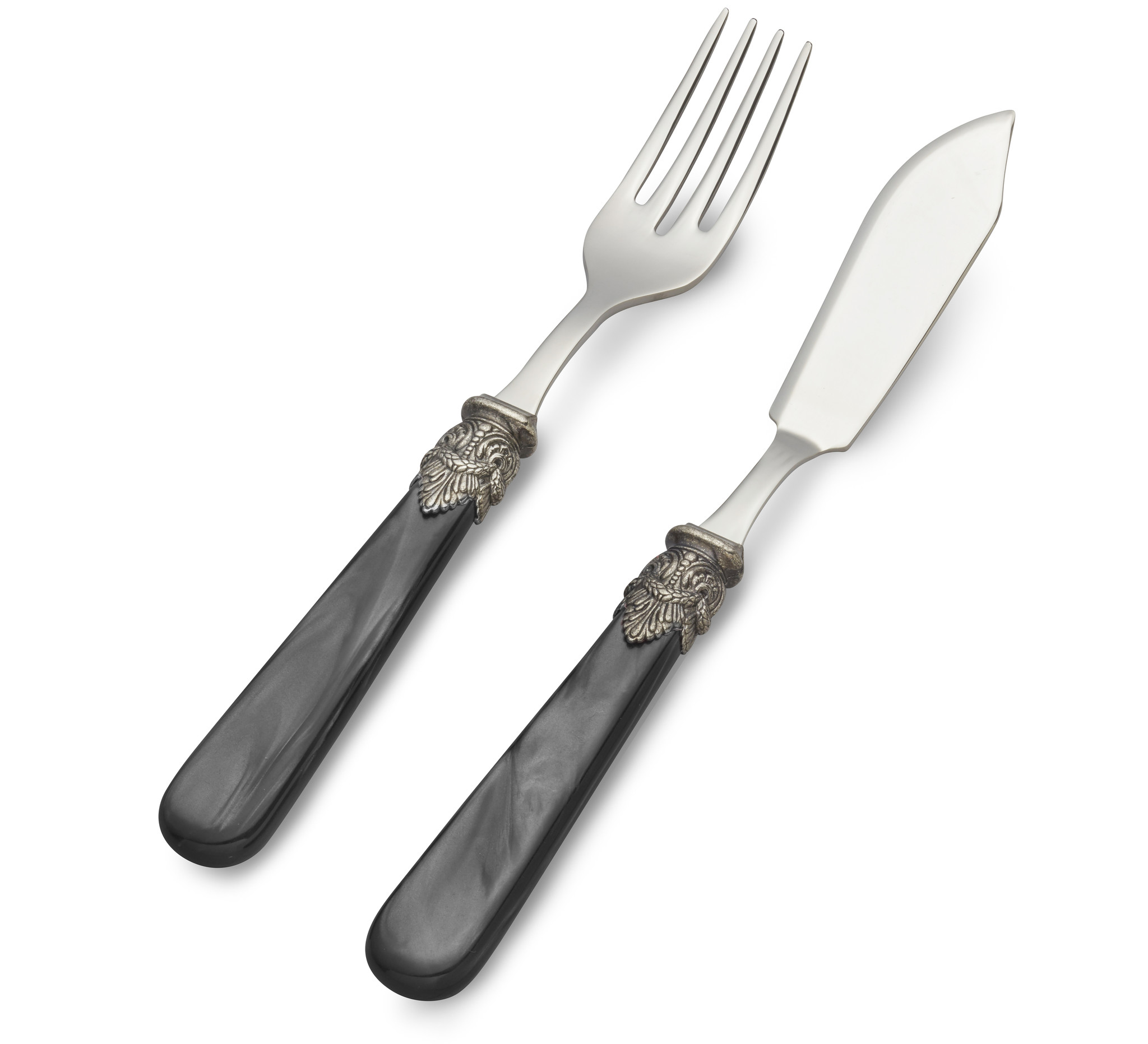 Fish cutlery, Black with Mother of Pearl, for 1 person, EME Napoleon -  Cutlery EME Napoleon