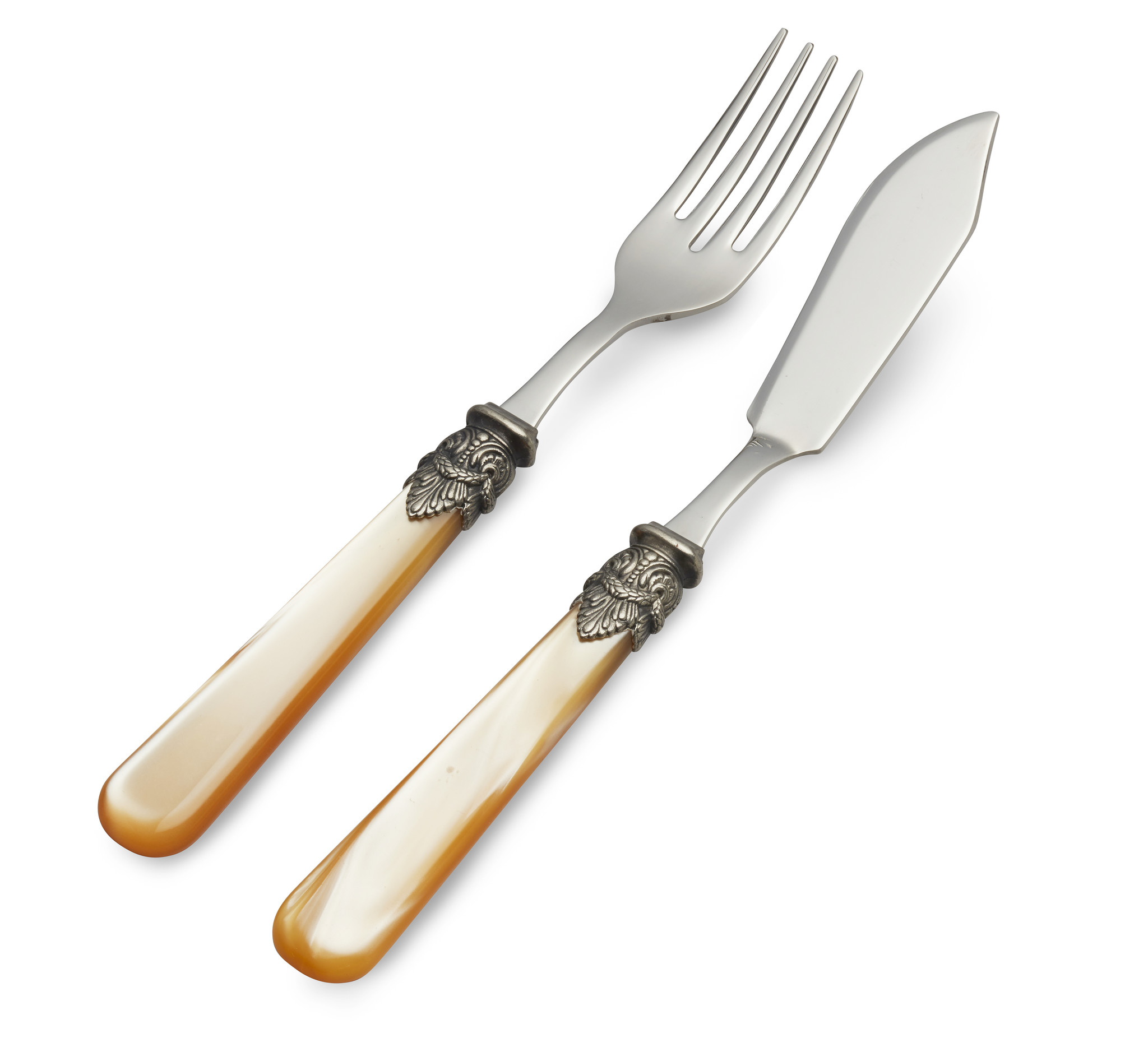 Besteckset, Honig Gold (perlmuttglanz), für Fisch