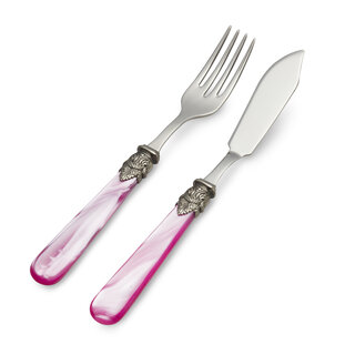 Fish Cutlery, Fuchsia (mother-of-pearl)