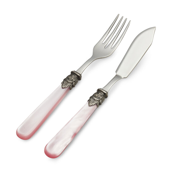 Cutlery Set, Pink (mother-of-pearl), for Fish - NOW 1 + 1 FREE