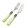 Ensemble de Couverts, Vert Clair (éclat nacré), pour le Poisson