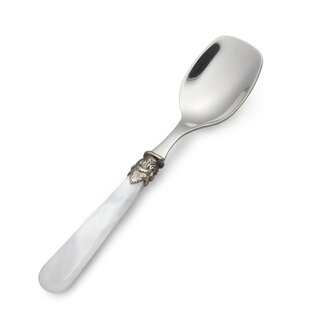 Ice Cream Spoon, White (mother-of-pearl sheen)