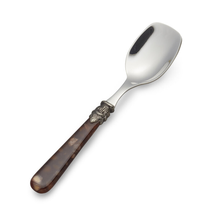 Cuillère  Glace, avec manche Marron (motif tortue)