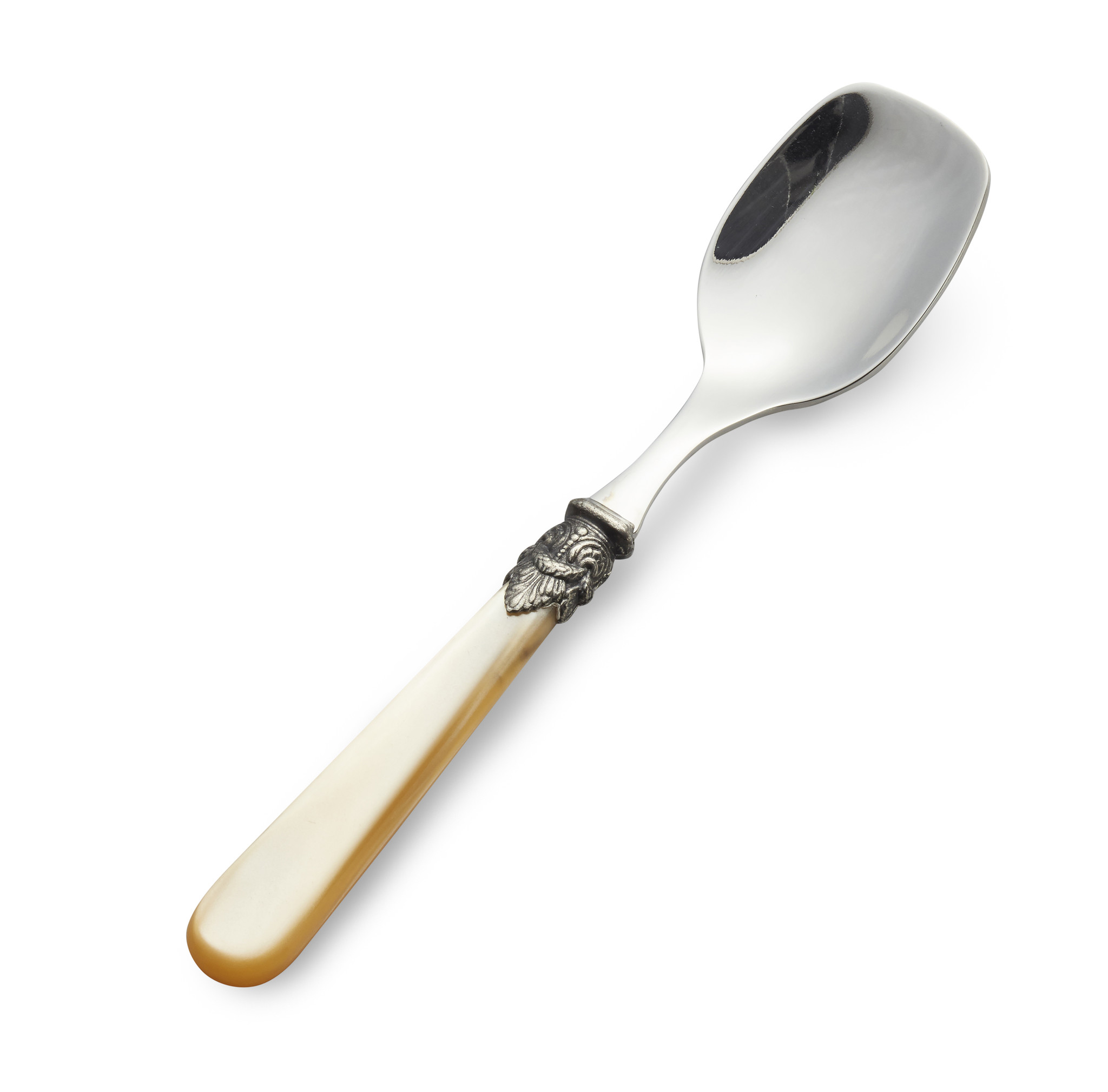 Ice Cream Spoon, with Honey Gold handle (mother-of-pearl sheen)