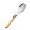 Ice Cream Spoon / Dessert Spoon, Orange with Mother of Pearl