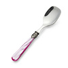 Ice Cream Spoon / Dessert Spoon, Fuchsia with Mother of Pearl