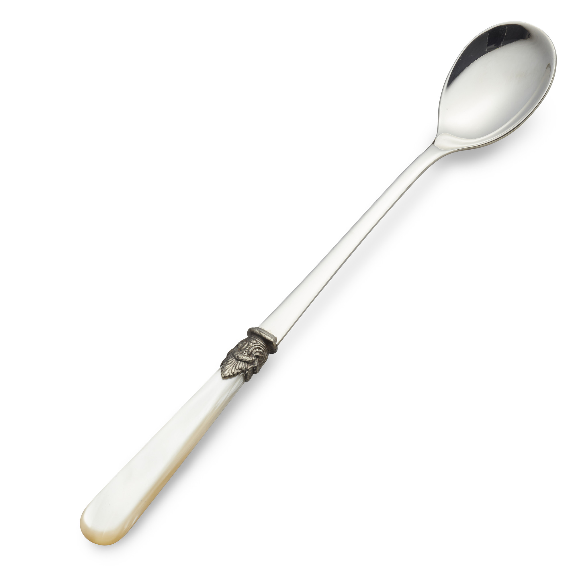Cuillère Long Drink / Cuillère à Sorbet, Ivoire (nacré), 21,5 cm