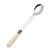 Long Drink Spoon / Sorbet Spoon. Ivory matte, 8,5 inch