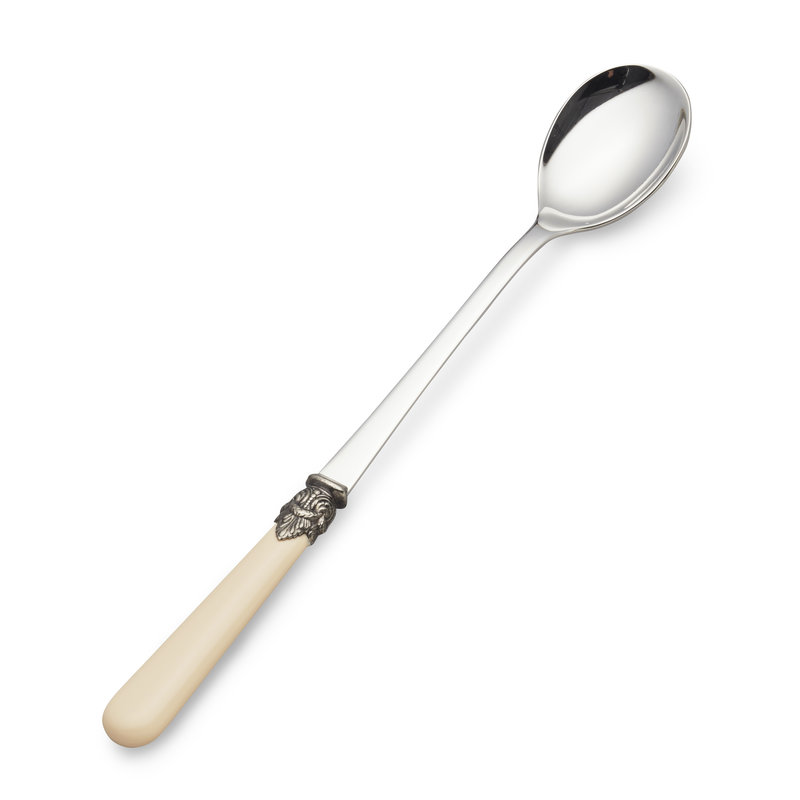 Long Drink Spoon / Sorbet Spoon. Ivory without Mother of Pearl (8,5 inch)