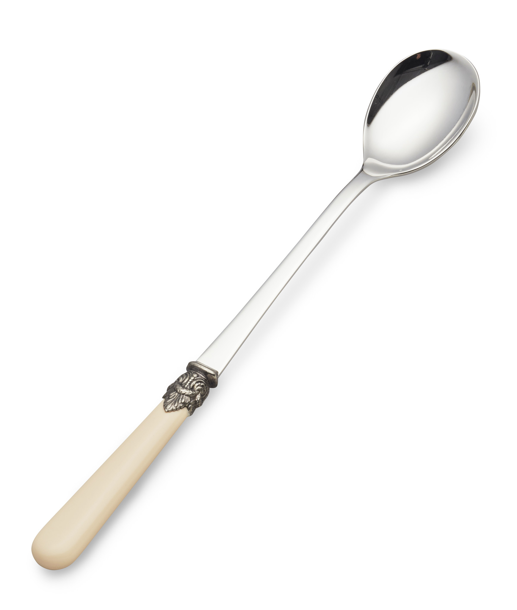 Longdrinklöffel / Sorbetlöffel, Elfenbein (einfarbig), 21,5 cm