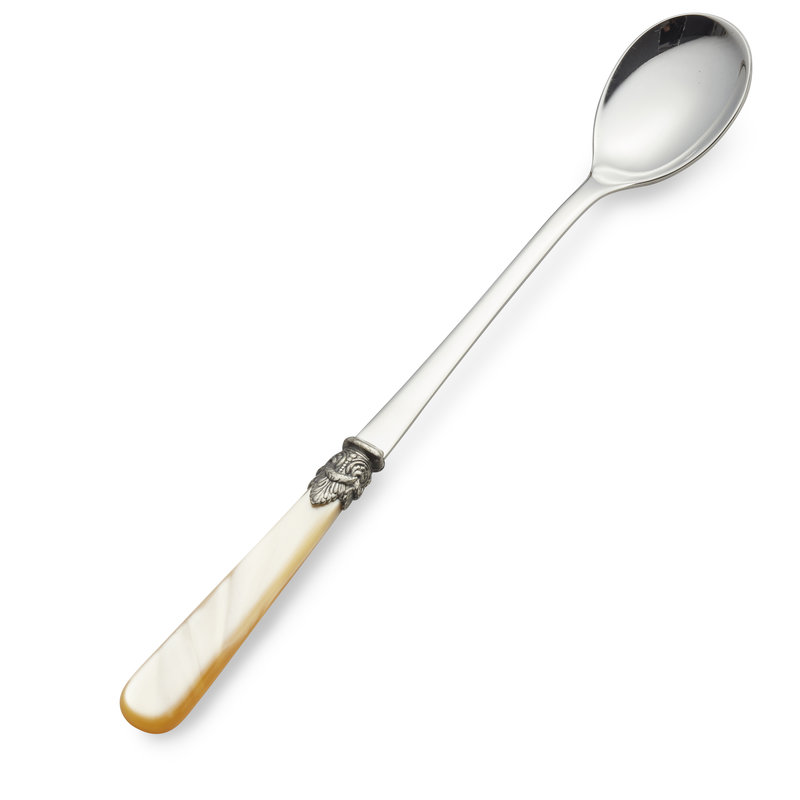 Longdrinklöffel / Sorbetlöffel, Honig mit Perlmutt (21,5 inch)