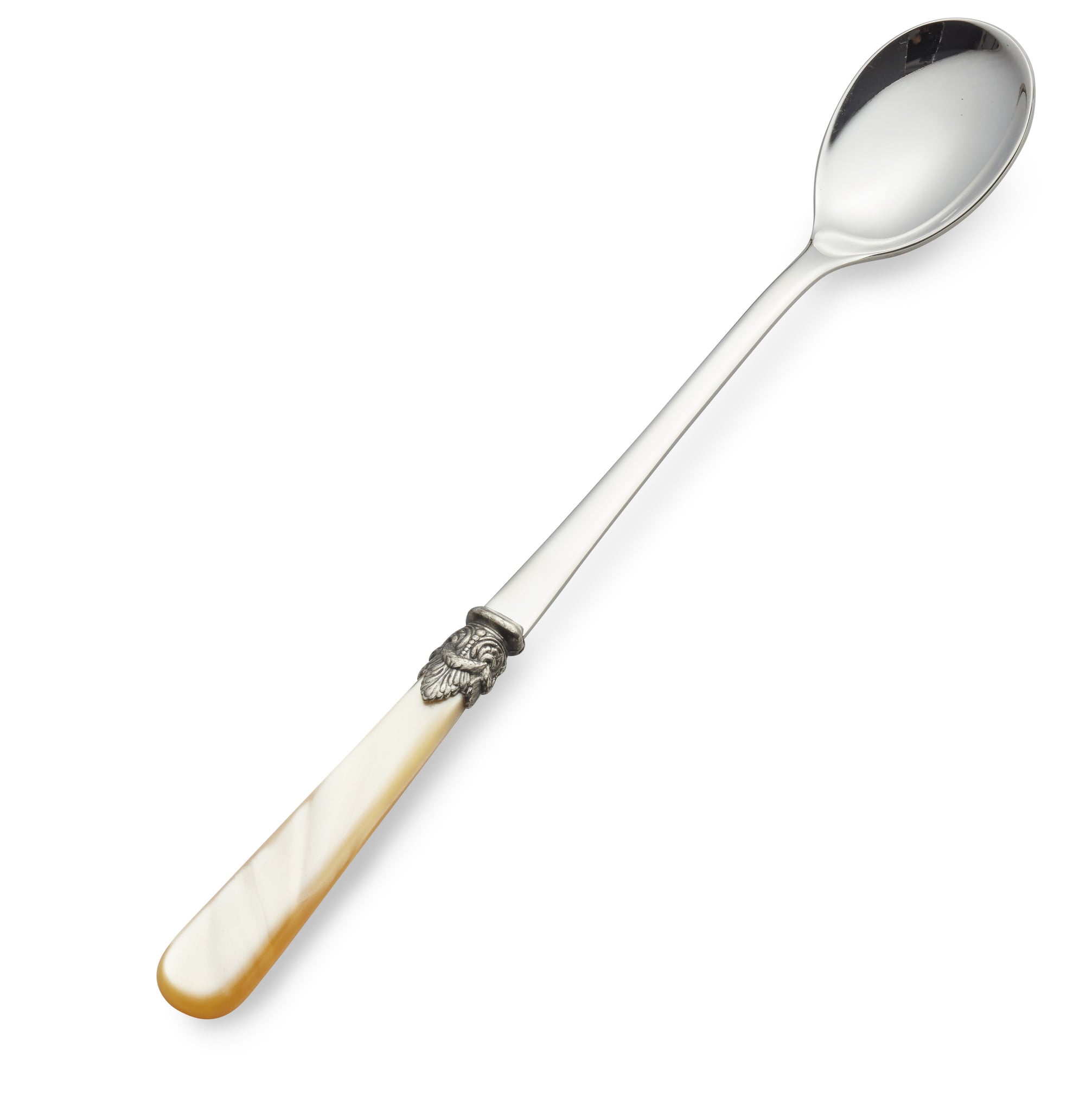 Cuillère Long Drink / Cuillère à Sorbet, Miel Or (nacré), 21,5 cm