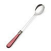 Long Drink Spoon / Sorbet Spoon, Red with Mother of Pearl (8,5 inch)