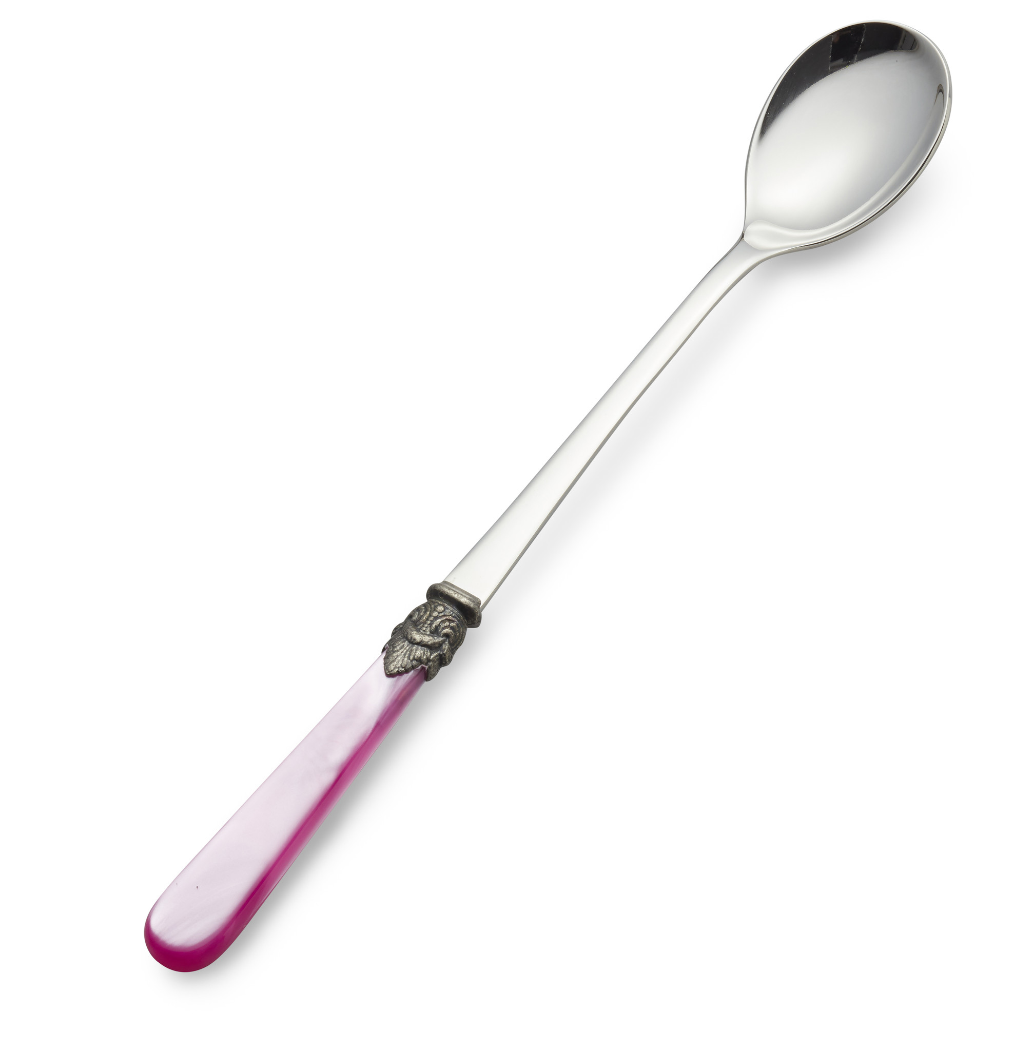 Cucharilla Larga / Cucharilla para Sorbete, Fucsia (nácar), 21,5 cm