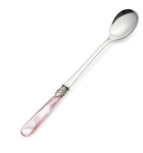 Longdrinklepel, roze (parelmoer)