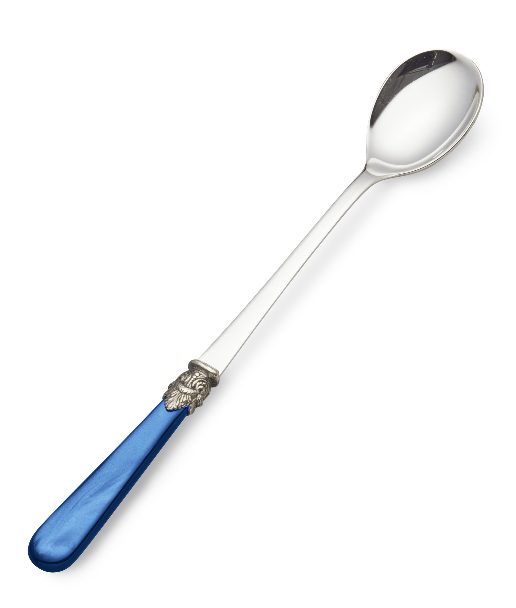 Cucharilla Larga / Cucharilla para Sorbete, Azul (nácar), 21,5 cm