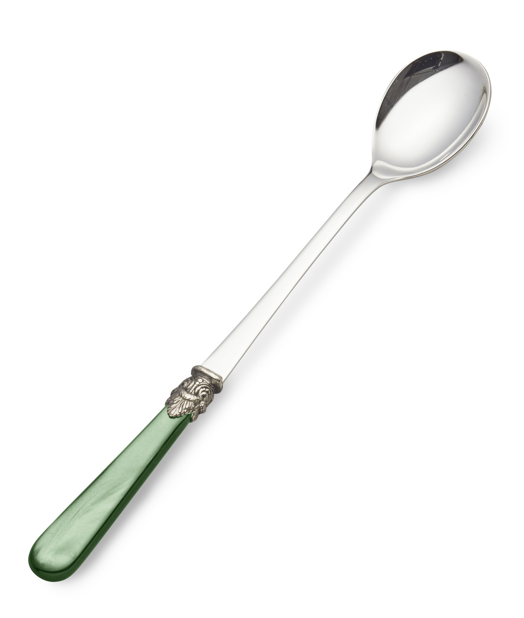 Cucharilla Larga / Cucharilla para Sorbete, Verde (nácar), 21,5 cm