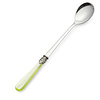 Long Drink Spoon / Sorbet Spoon, Light Green with Mother of Pearl (8,5 inch)