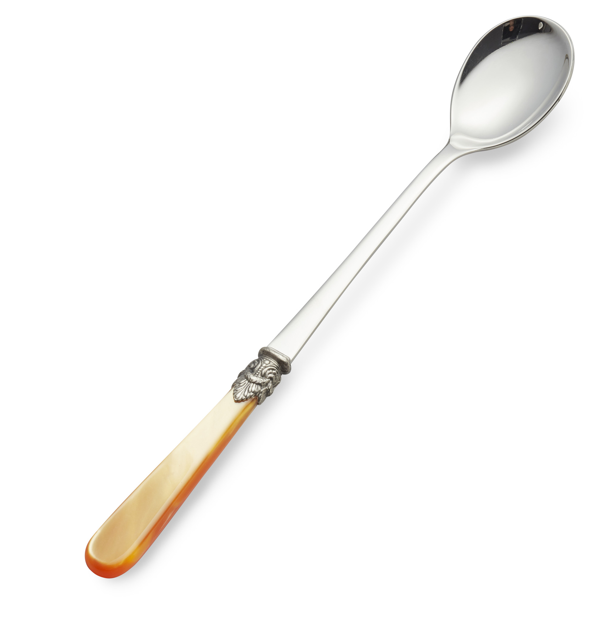 Cuillère Long Drink / Cuillère à Sorbet, Orange (nacré), 21,5 cm