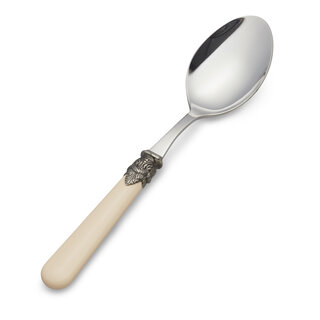 Serving spoon, Ivory (matte)